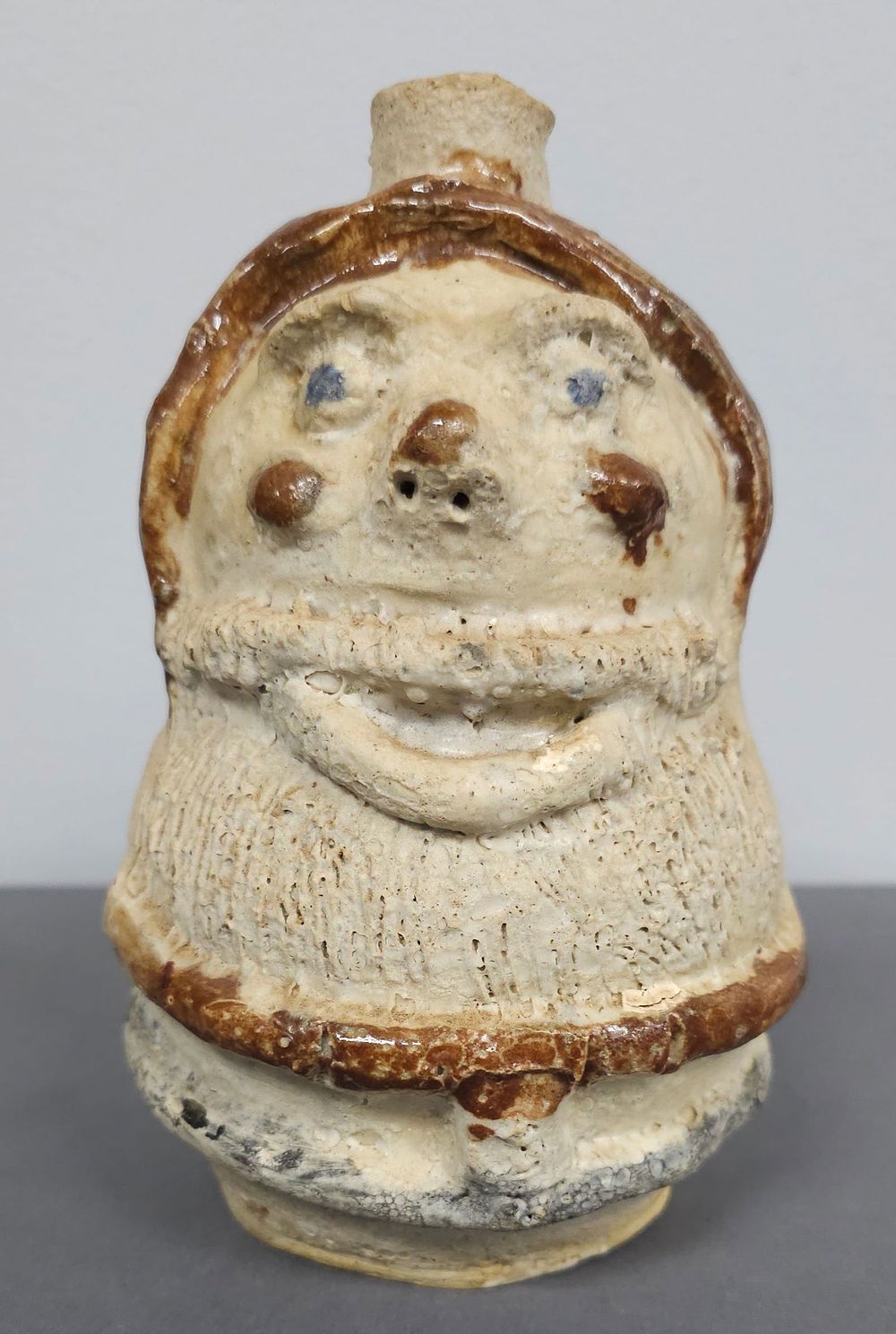 Lot 182: Marie Rogers Santa Claus Folk Pottery Jug