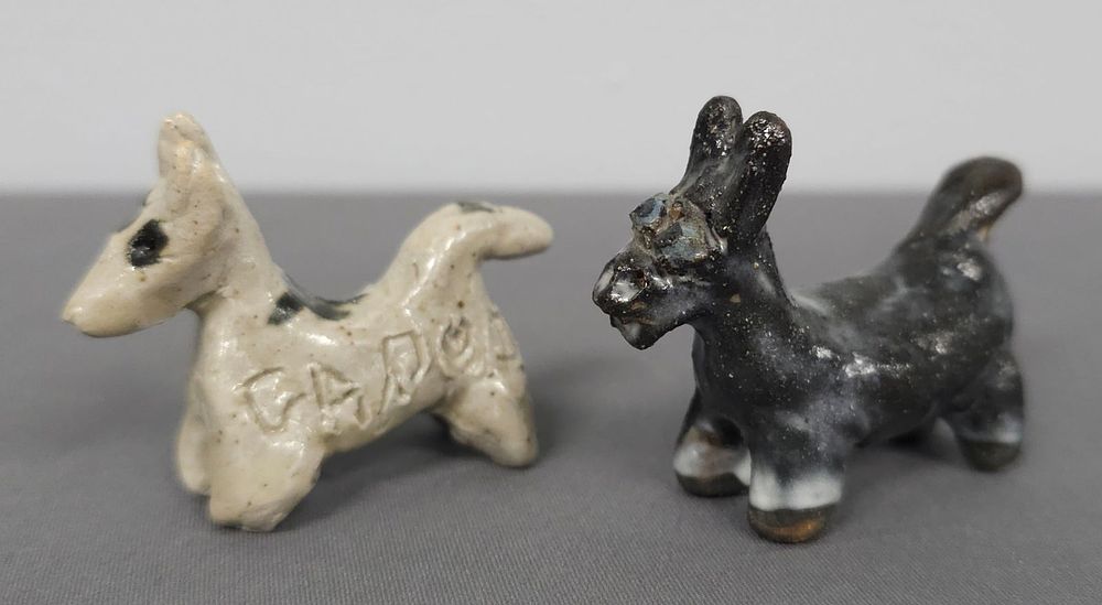Lot 183A: Marie Rogers Folk Pottery Terrier Dog Lot