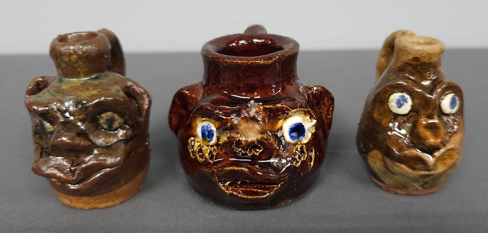 Lot 183B: Early signed Marie Rogers Mini Face Jug Lot