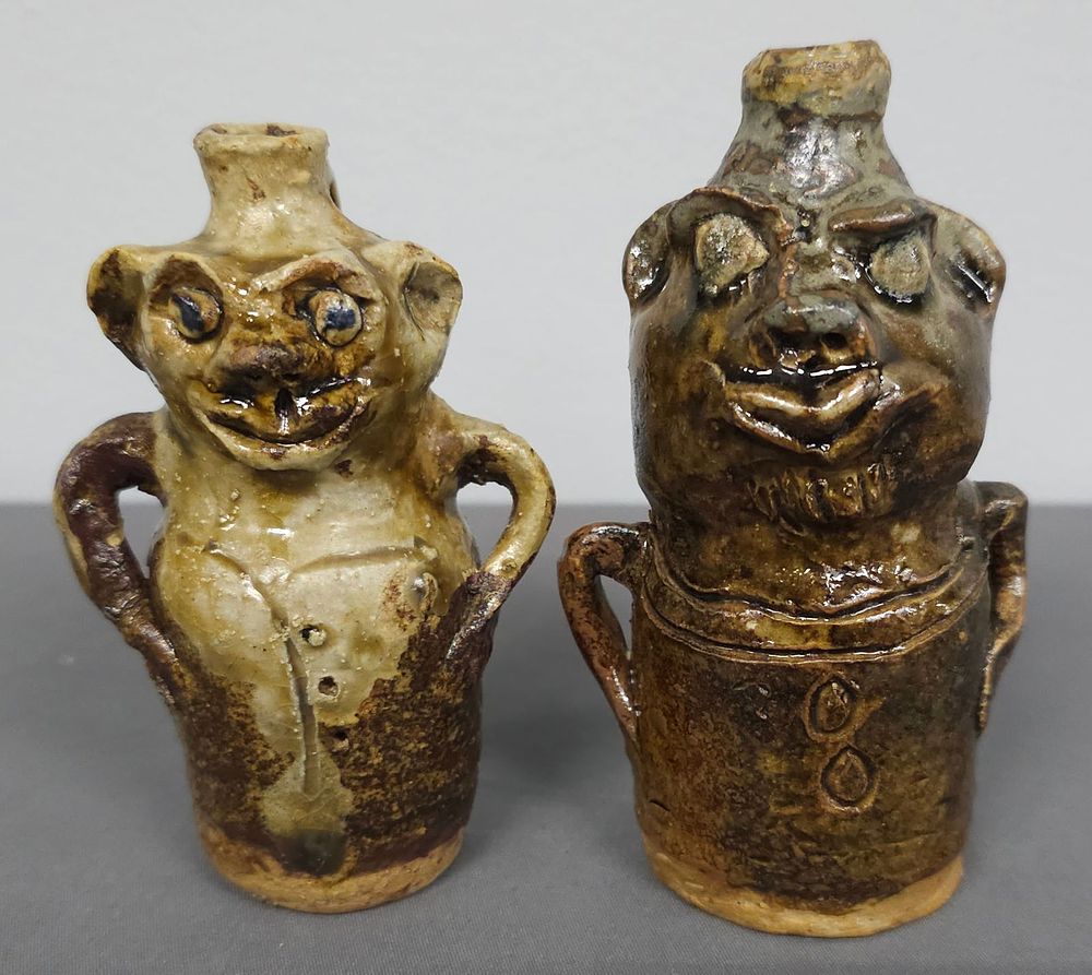 Lot 183C: Marie Rogers Folk Pottery Figural Lot