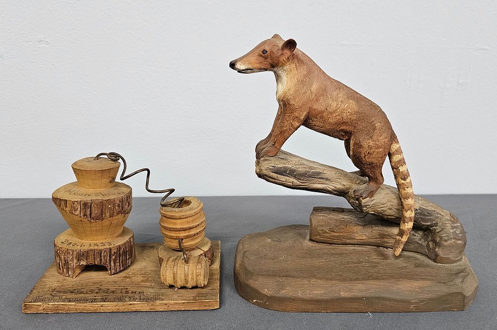 Lot 186D: Folk Art Wood Carving Lot