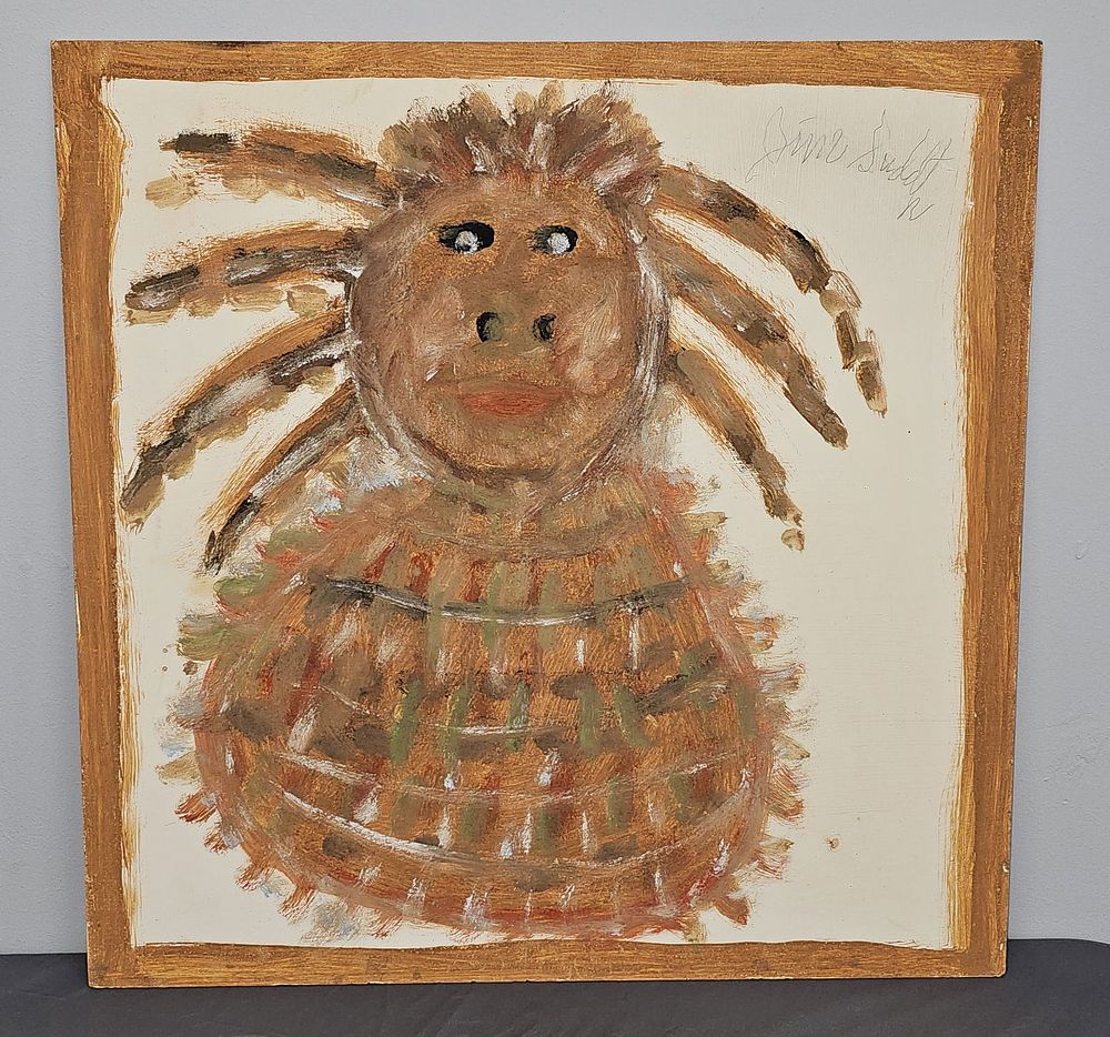 Lot 189A: Jimmy Lee Sudduth Mud Folk Art Painting On Masonite