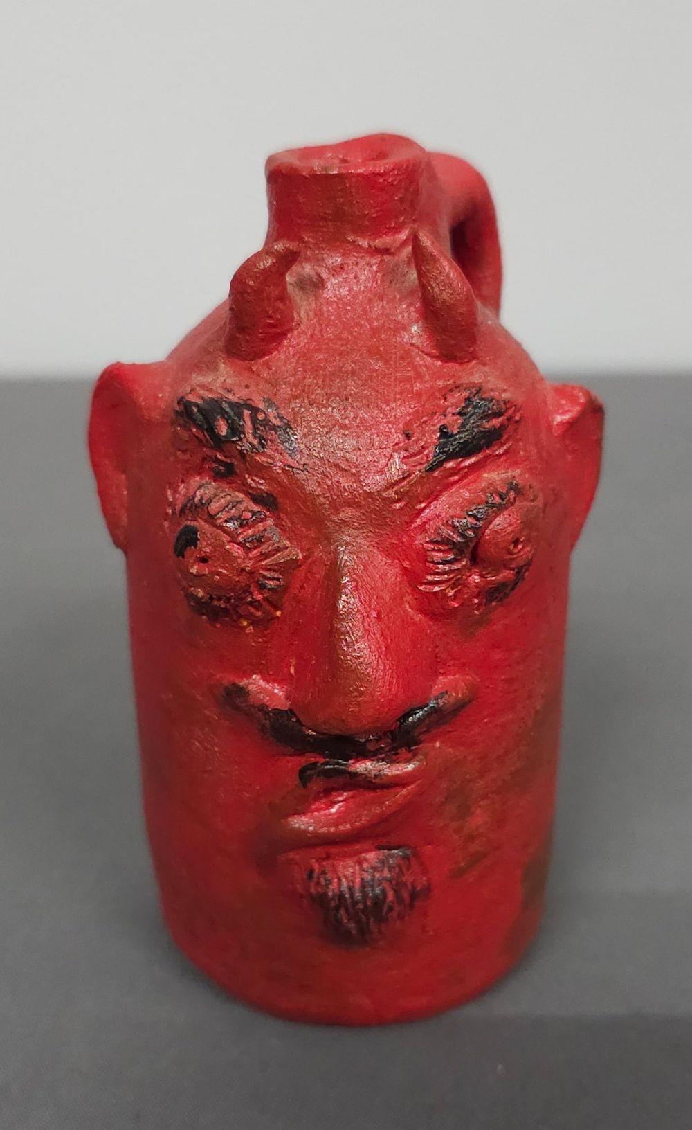 Lot 194: 1997 Rare Louis Brown Mini Devil Face Jug