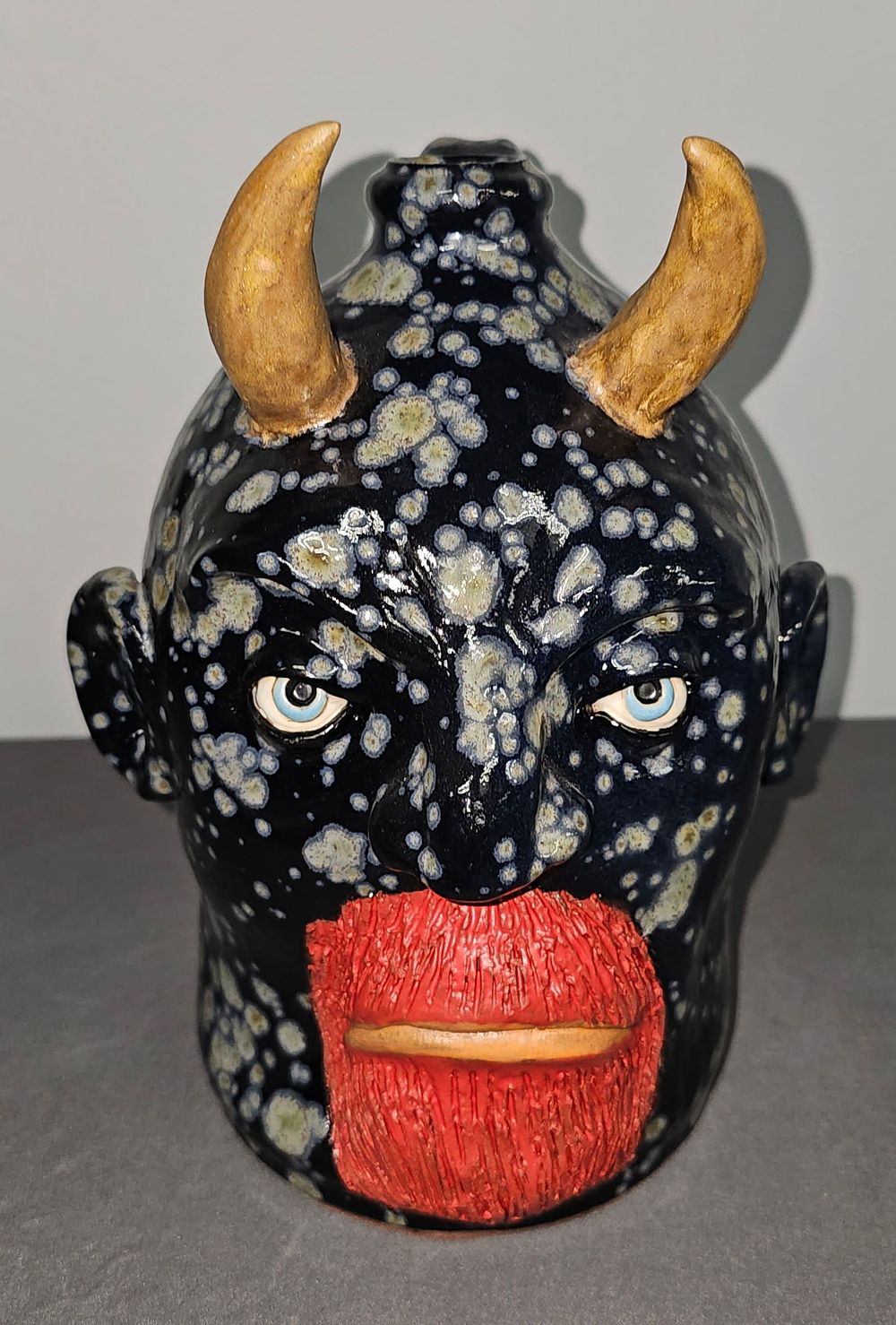 Lot 197: Fine Lolly Lynn Devil Face Jug