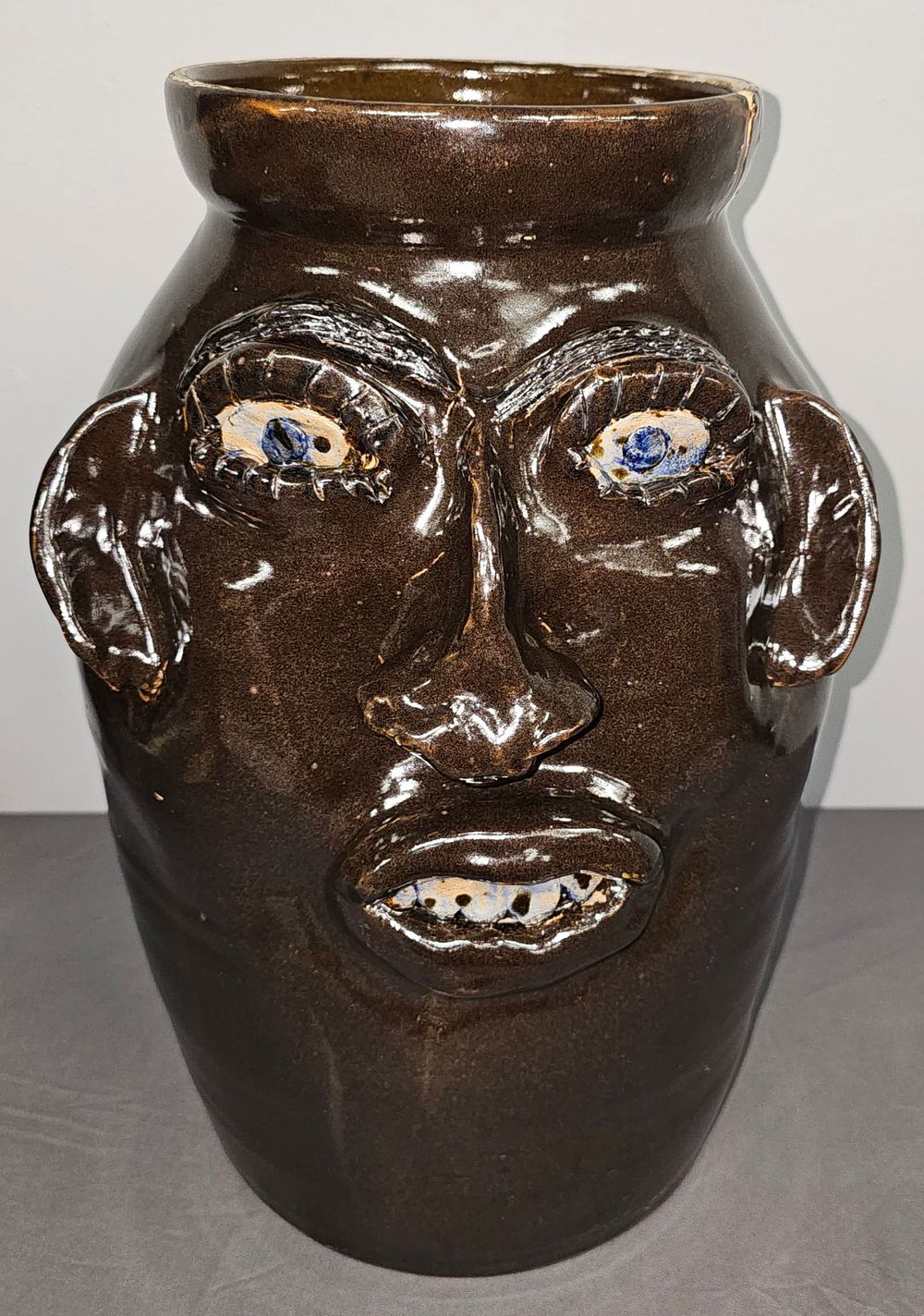 Lot 205: Fine 5gal Jerry Brown Face Churn