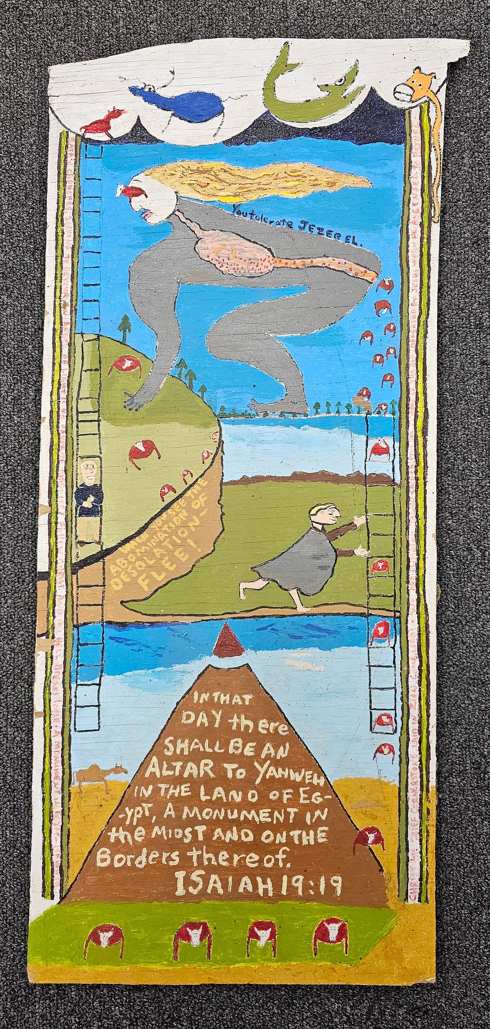 Lot 205A: Fine Rick Littlefield Folk Art Painting