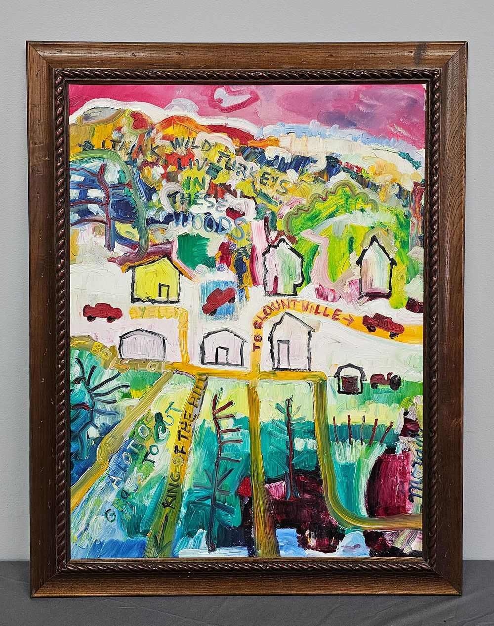 Lot 205E: Stunning Early Paul Moran Folk Art Painting