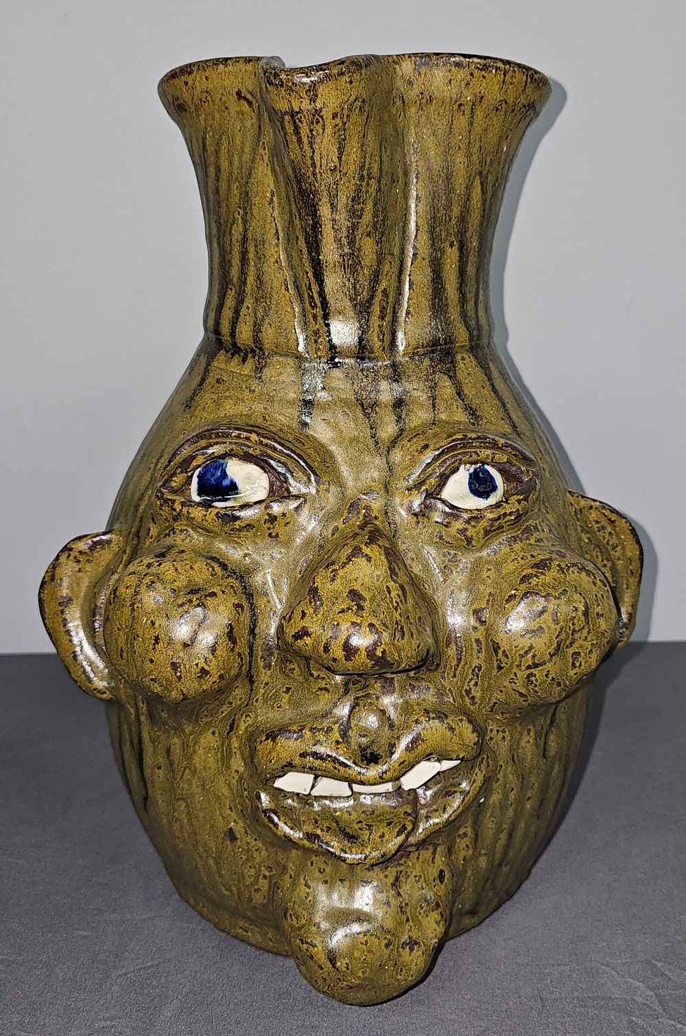 Lot 207: 2002 Harold & Grace Nell Hewell Face Pitcher