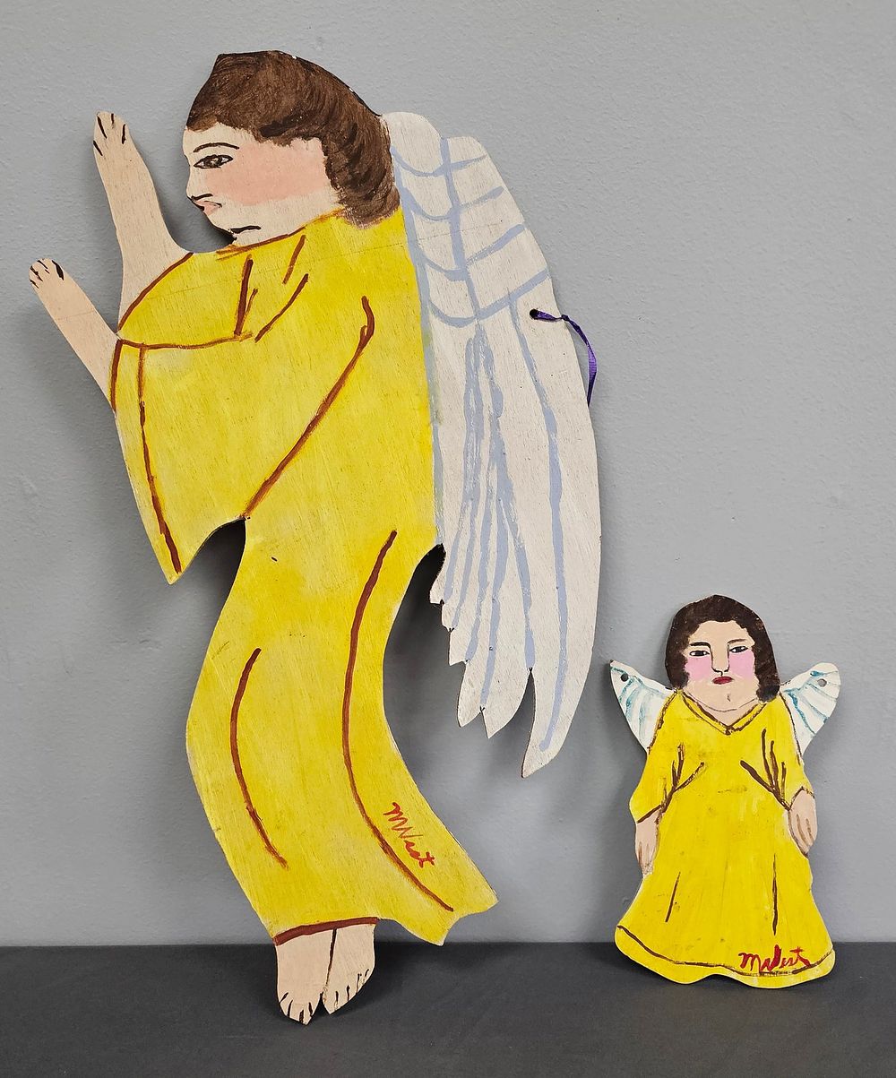 Lot 208B: Myrtice West  Folk Art Angel Lot