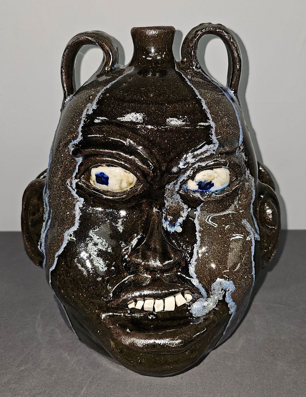 Lot 210: Fine Chester Hewell Double Face Jug