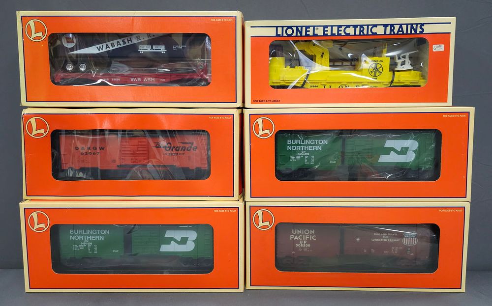 Lot 219: Lionel Box Car & Fire Ladder Car Lot (NIB) Modern Era Lionel Box Car & Fire Ladder Car Lot (NIB) All