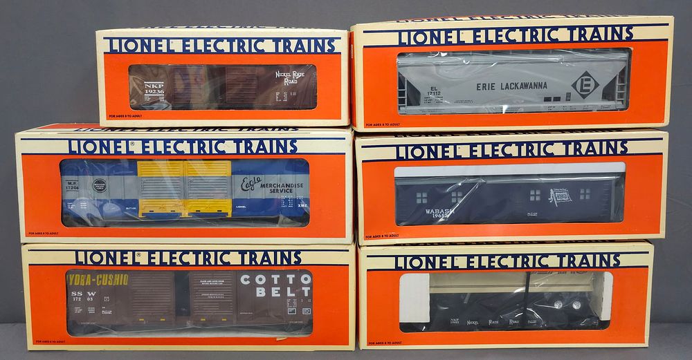 Lot 224: Lionel Rolling Stock Lot of 6 Cars (NIB) Lionel Rolling Stock Lot of 6 Cars (NIB) C-9 1. 6-19236 2.