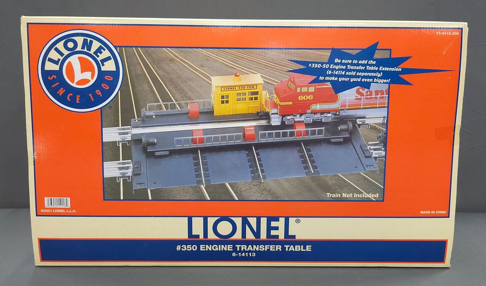 Lot 252: Lionel Engine Transfer Table #350 (NIB) Lionel 6-14113. Engine Transfer Table #350 (New In Box) C-9+