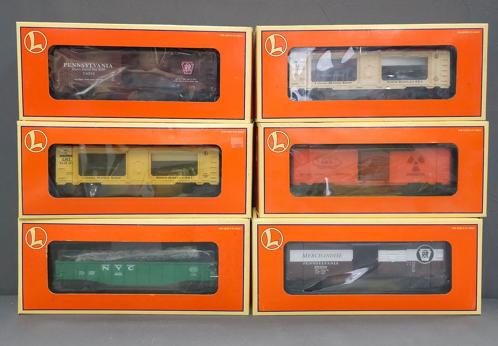 Lot 260: Lionel Rolling Stock Car Lot of 6 (NIB) Modern Era, O Gauge. Lionel Rolling Stock Car Lot of 6 (New