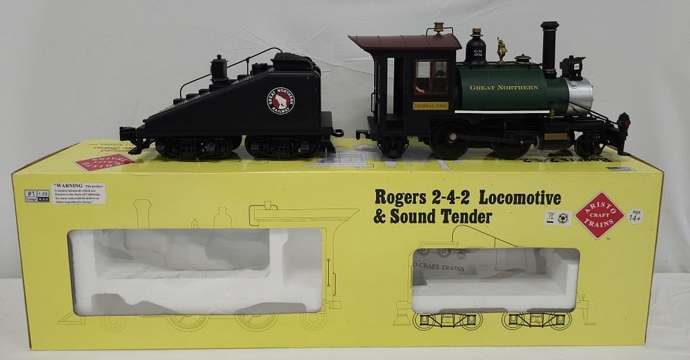 Lot 265: Aristo Craft GN RR 202 Locomotive & Sound Tender