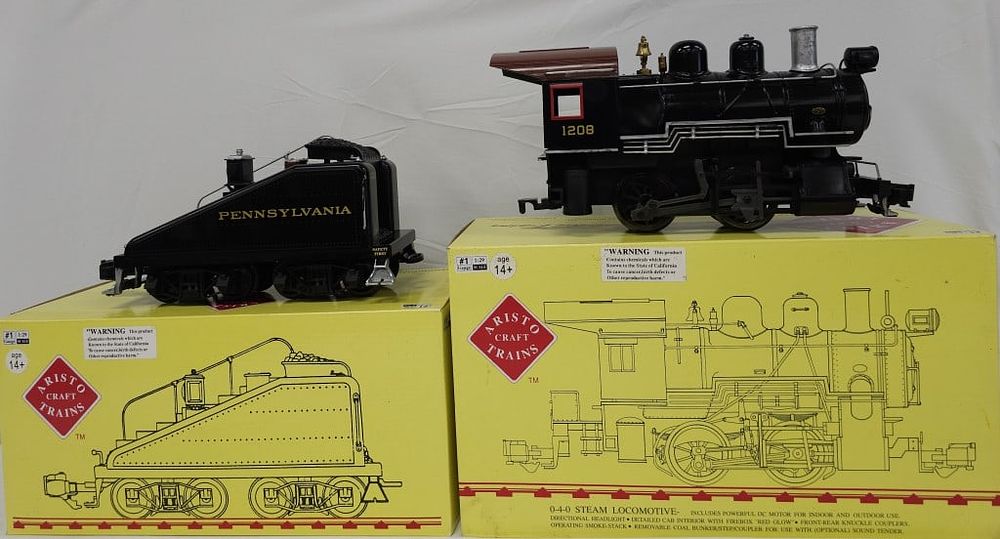 Lot 274: G Scale ART Penn Steam Engine & Tender