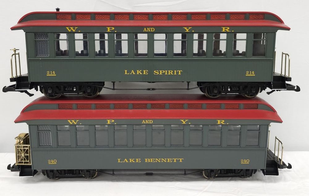 Lot 276: G Scale Bachman WP & YR Passenger Car Lot of Two