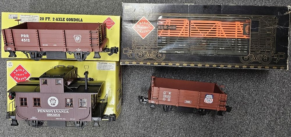 Lot 278: G Scale, ART Rolling Stock Lot of Four