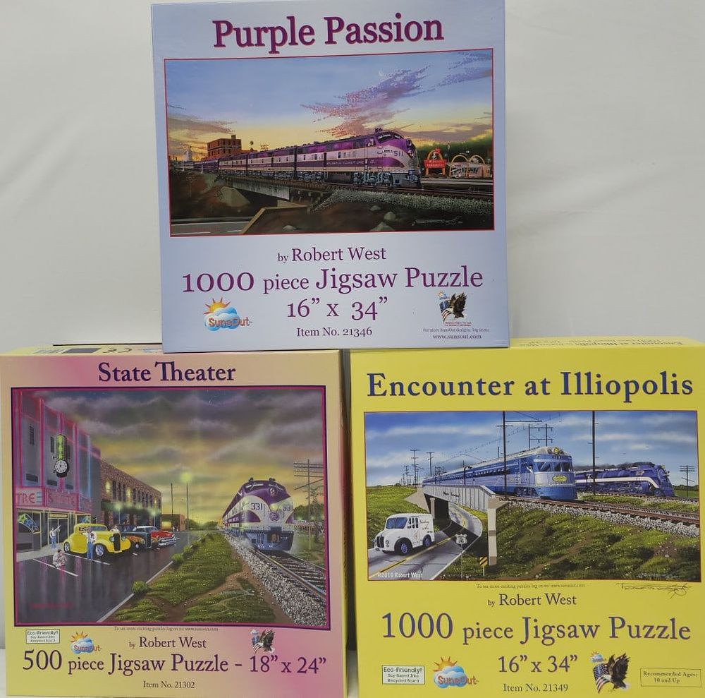 Lot 284: Train Collector Puzzle Lot of Florida Railroads