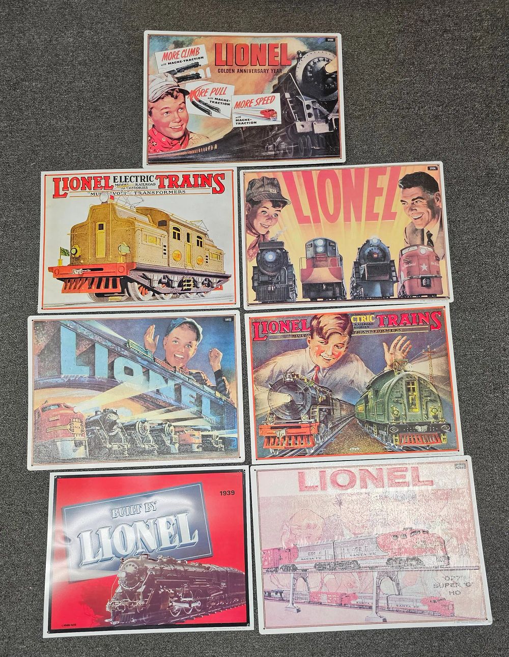 Lot 294: Large Train Jigsaw Puzzle lot of 7 all...