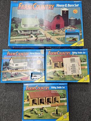 Ertl Farm Country Sets (NIB) Lot of 3. Ertl Farm Country Sets (New In Box) 1. House and Barn