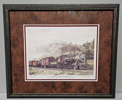 Frank Crowe Frame Print "Gainesville Midland #203. Scarce Circa 2008, Frank Crowe Signed Framed
