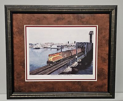 Florida East Coast Railway-Jacksonville, FL Print. 2006 (AP) Artist Proof Signed Frank Crowe