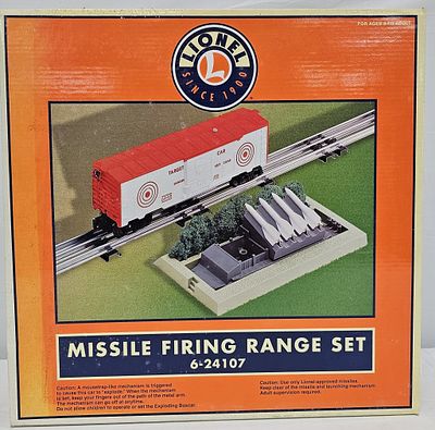 Lionel Missile Firing Range Set (NIB) C-10. Modern Era, Lionel 6-24107, Missile Firing Range Set
