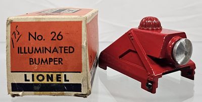 Lionel Post War No. 26 Illuminated Bumper (NOS). Lionel Post War No. 26 Illuminated Bumper