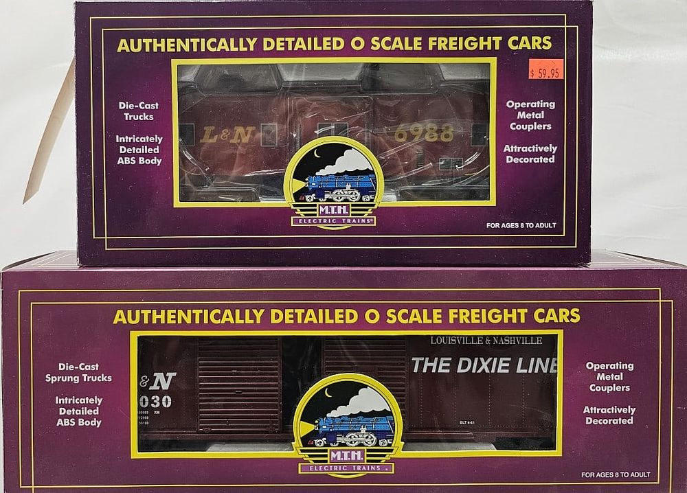 Lot 107: MTH L&N Boxcar & Caboose Lot C-9