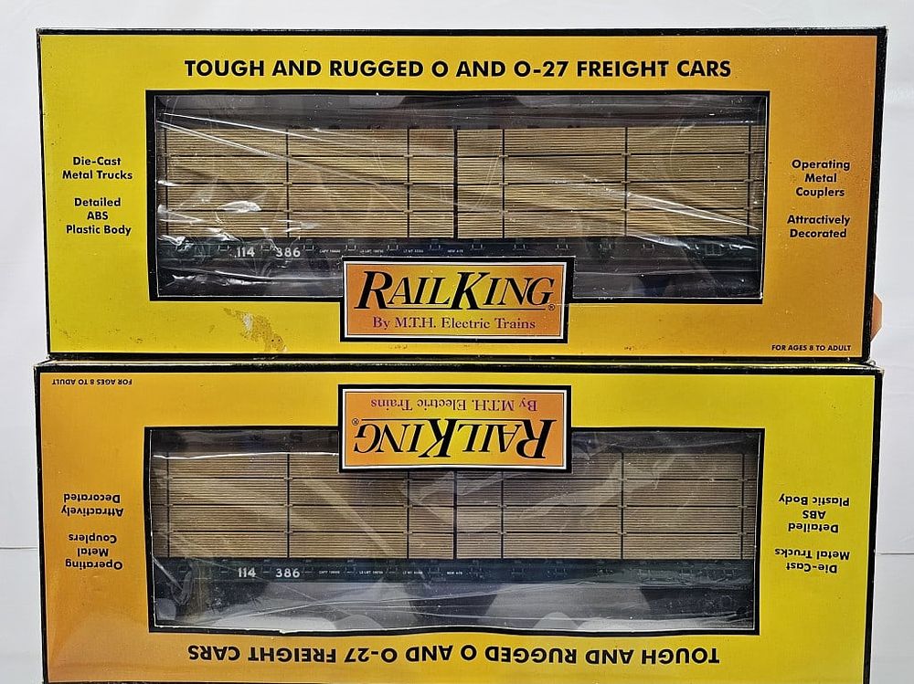 Lot 195: Rail King Southern I Beam Flat Car W/Lumber Load