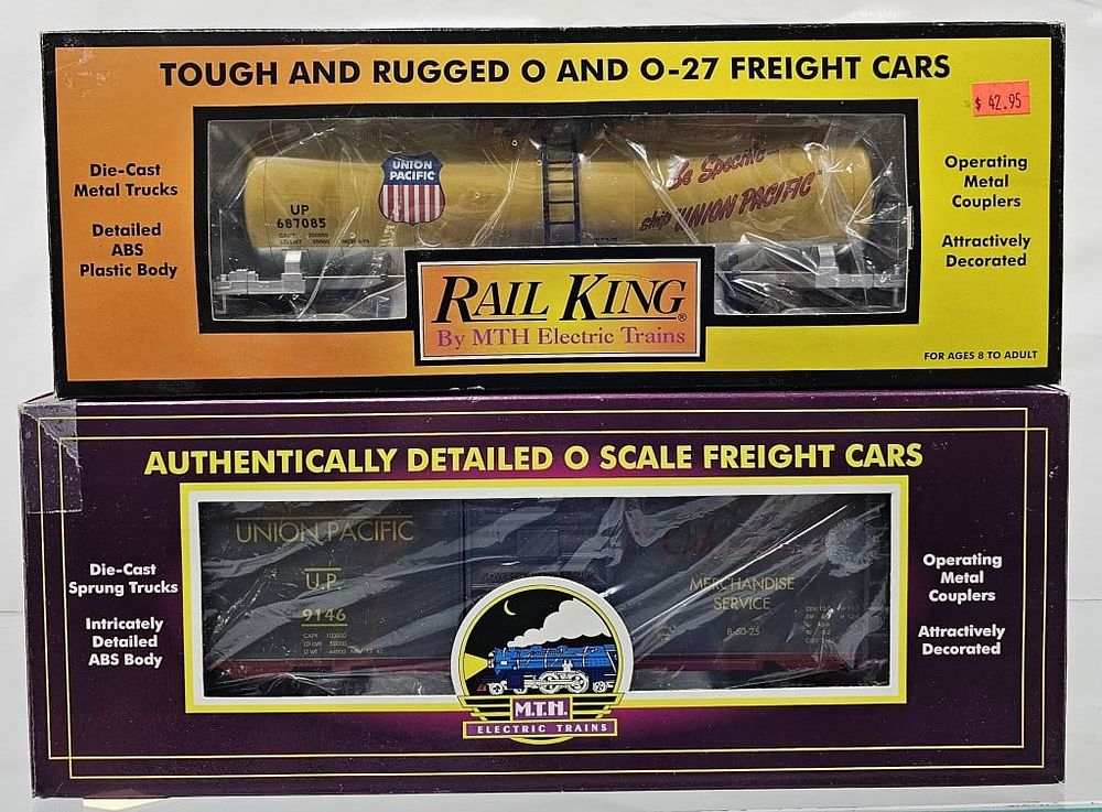 Lot 203: MTH-Rail King Tank Car & O Scale Box Car Lot