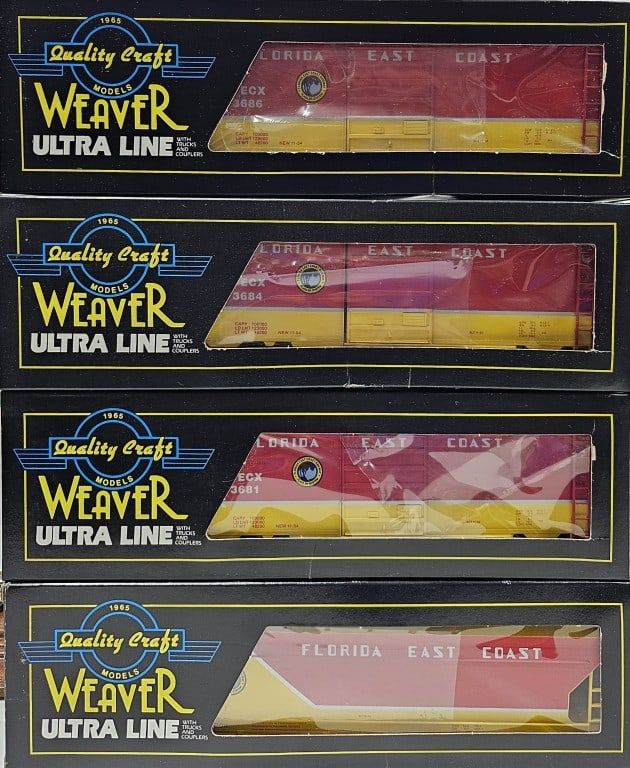 Lot 212: Rare Weaver Florida East Coast Hopper & Box Car