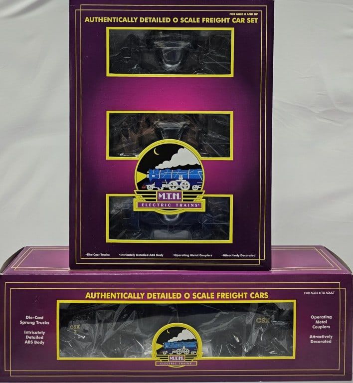 Lot 220: MTH 3-Slag Car Set & CSX Hot Metal Car Lot C-9+