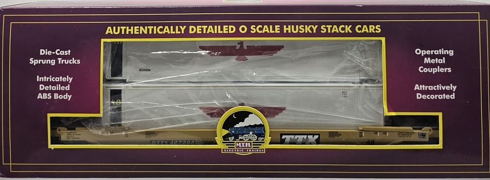 Lot 232: MTH Trailer Train-AP O Scale Husky Stack