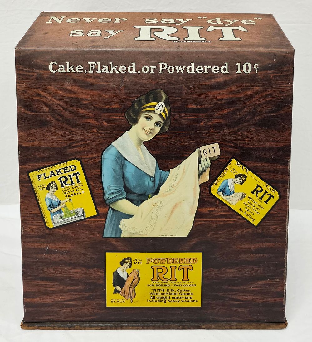 Lot 95: RIT Dye Country Store Counter Advertising Display