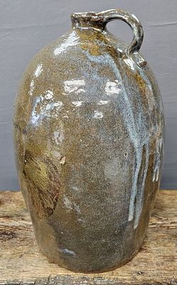 Cleburne Co. Ala. 3gal Rutile Glaze Jug. Cleburne County Alabama 3gal Rutile Glaze Jug. Highly 