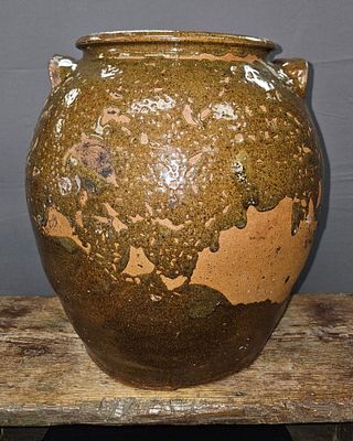 1850's Dave Drake Edgefield, SC 5gal Storage Jar. 1850's Dave Drake Slave Made Edgefield, South 
