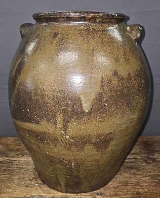 Early Signed Edgefield 3gal Food Storage Jar. 1836-1839 time period and Important Signed 