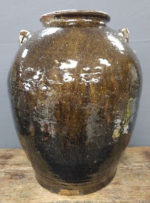 1850's Edgefield 5gal Storage Jar. The jar is period correct 1850's and has a date (dremeled 