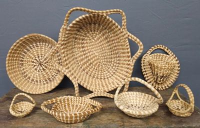 Lot 113B - Sculptural Basket Lot In Gullah-Geechee Style - Cagle ...