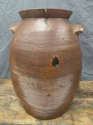 1840s Landrum Columbia South Carolina 2gal Storage Jar With // Marks. 1840s Landrum Columbia 