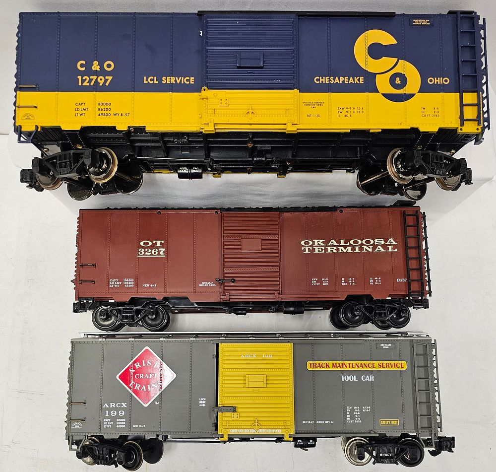 Lot 146: Aristocraft G-Scale Box Car Lot of 3