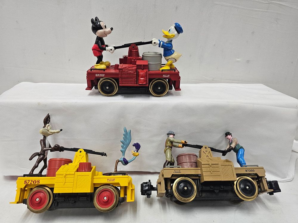 Lot 182: Lionel G-Scale Handcar Lot of 3