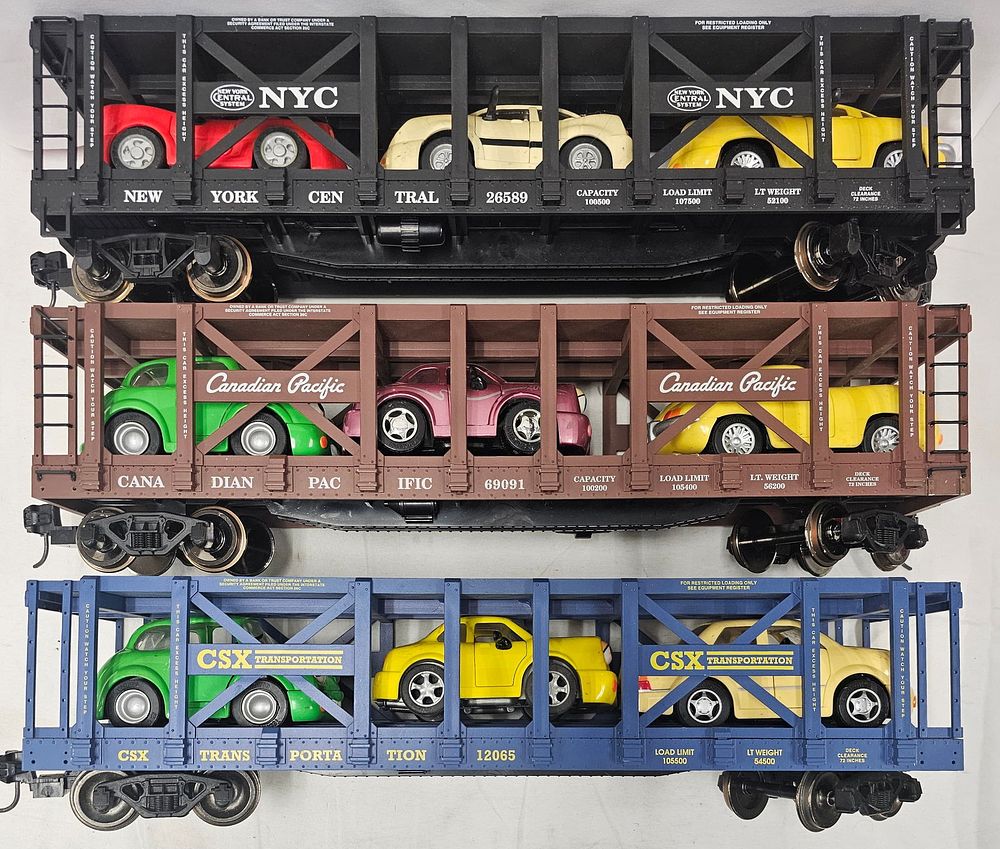 Lot 189: Charles Ro Double Decker Auto Carrier Lot of 3