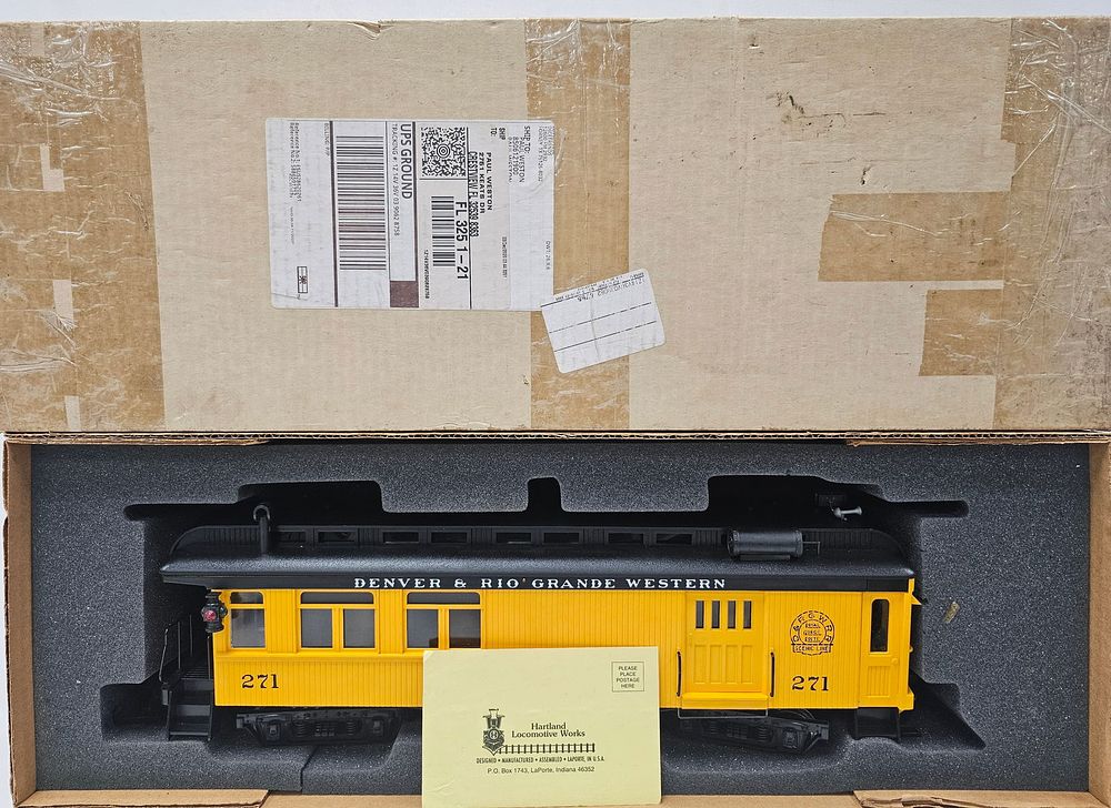 Lot 192: HLW G-Scale DRGW RR 271 Railbus