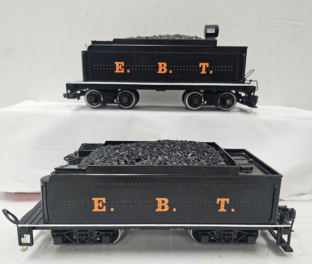 Lot 209: Bachmann G-Scale E.B.T. Tender Lot of 2