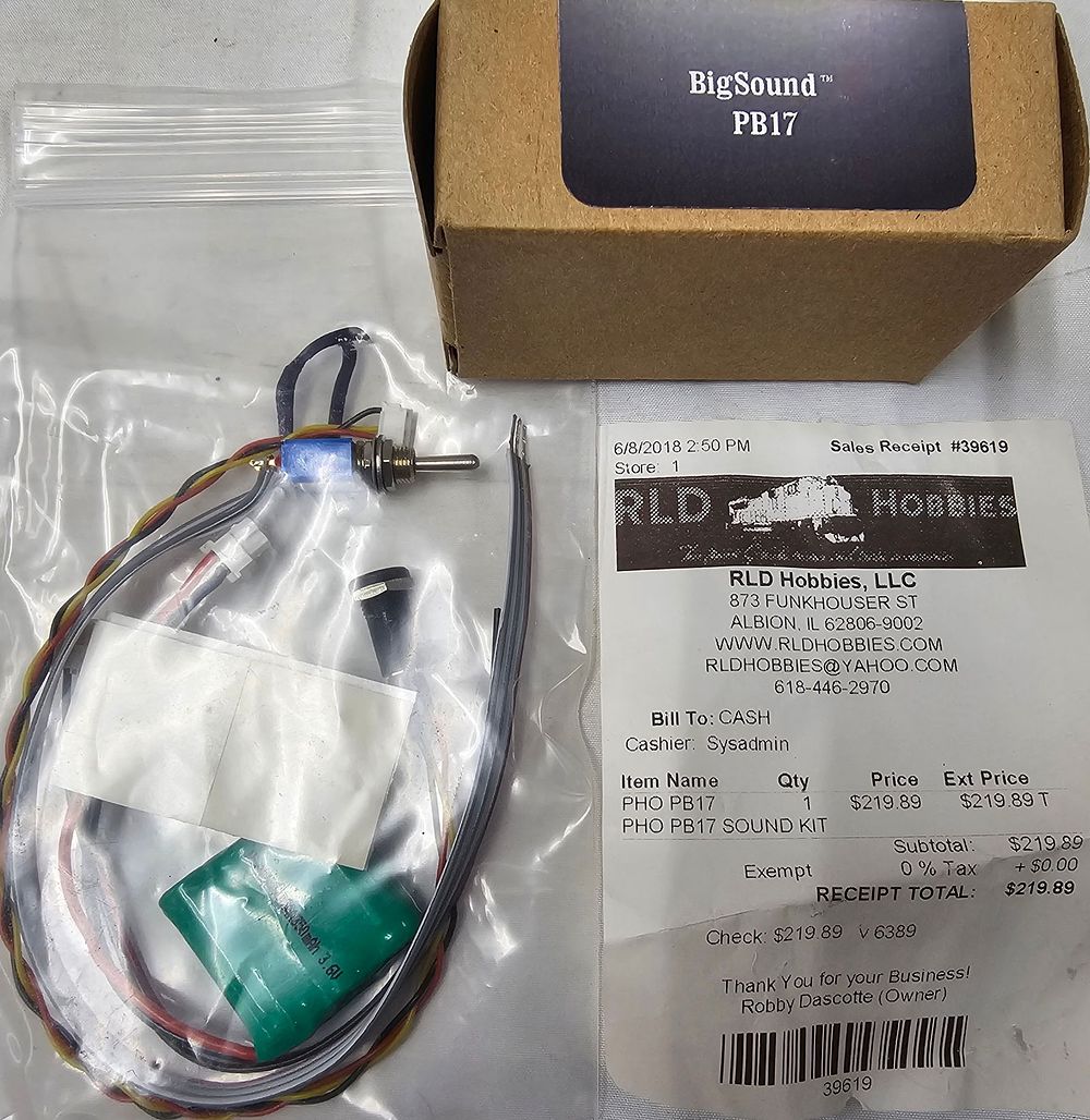 Lot 218: G-Scale Sound Moudle Big Sound PB17
