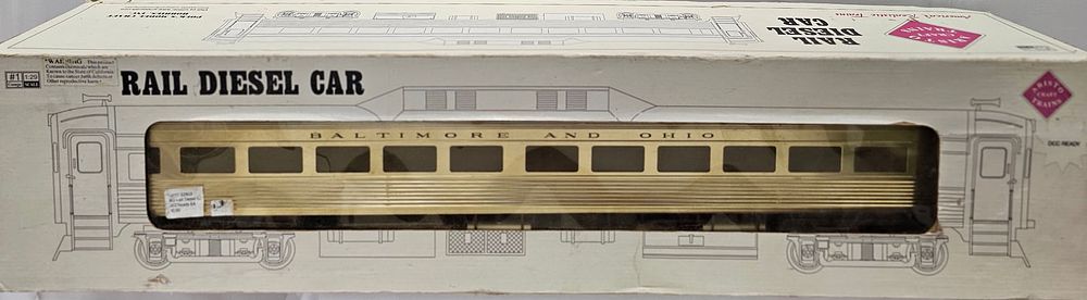 Lot 222: Aristo-Craft G-Scale B&O Rail Diesel Car
