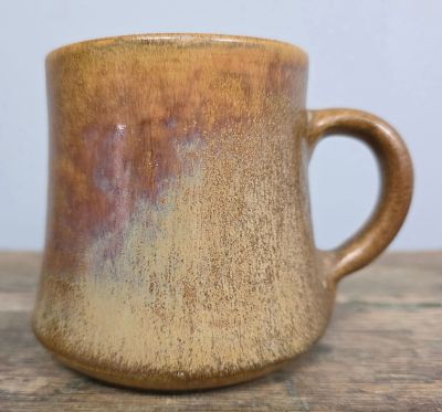W J Gordy Coffee, Shaving Mug . Beautiful Mountain Gold glaze and signed by Gordy with 